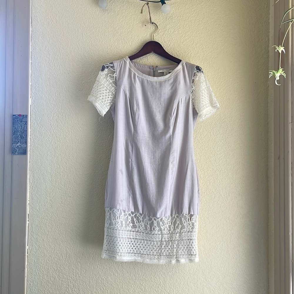 Maxandcleo purple vintage slip dress with lace